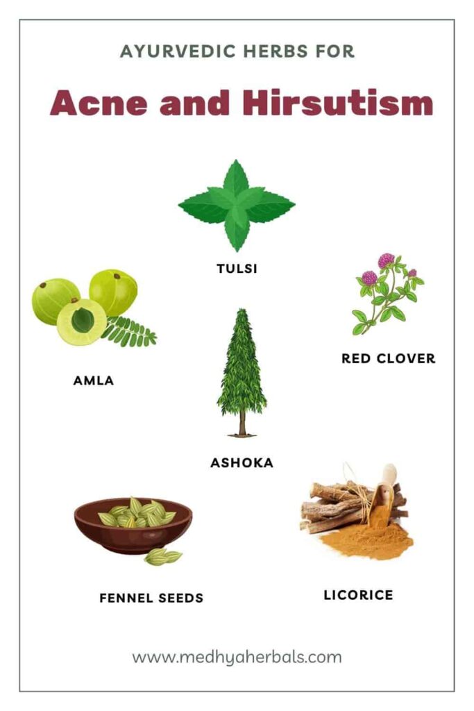 Ayurvedic Herbs for Hormone Balance, Acne and Facial Hair-min