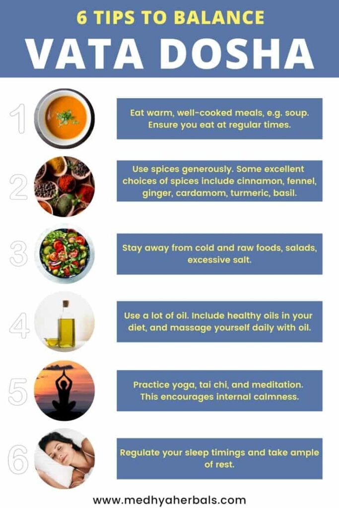 46 Vata Dosha Imbalance Signs Ayurvedic Diet, Lifestyle, Yoga for Balance