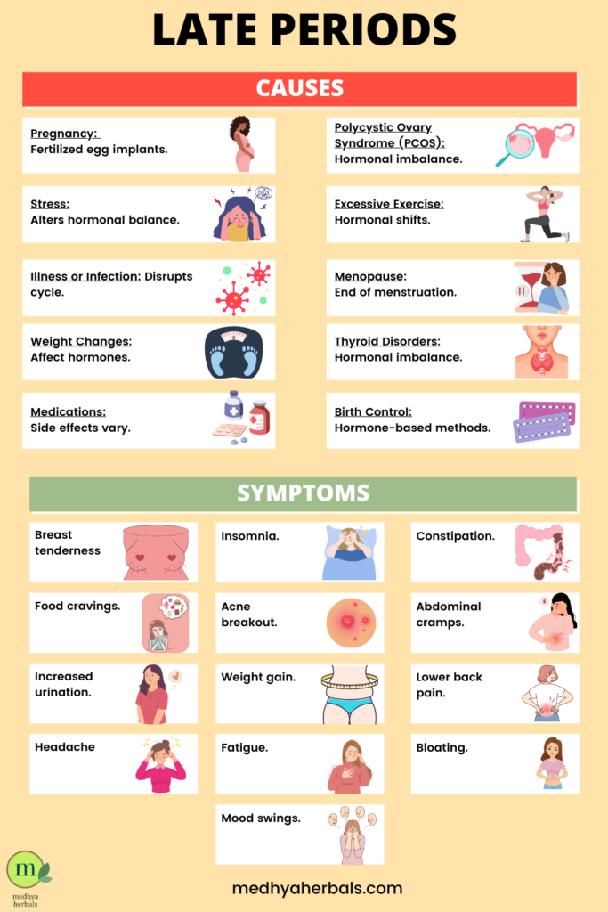 Causes and Symptoms of late periods-min